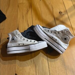 White High-Top Sneakers